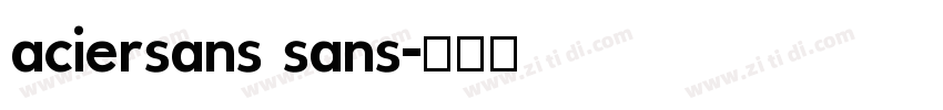aciersans sans字体转换